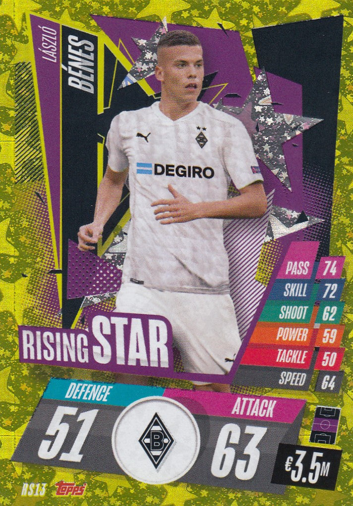 RS13. LÀSZLÒ BÈNES - BORUSSIA MONCHENGLADBACH - RISING STAR