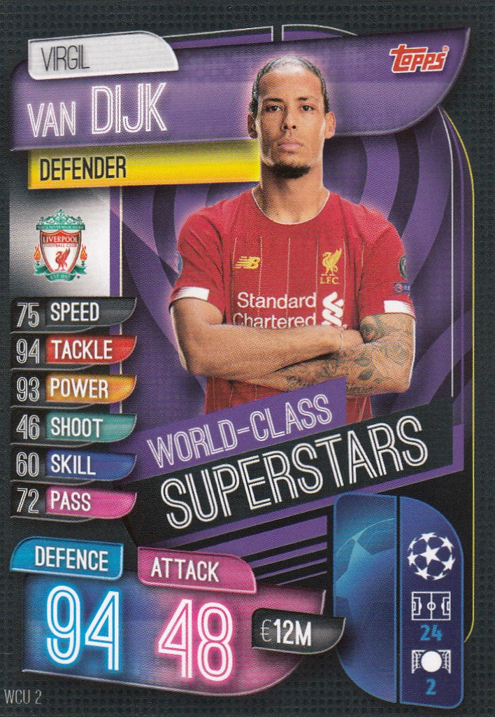 WCU02. VIRGIL VAN DIJK - LIVERPOOL - WORLD-CLASS SUPERSTARS
