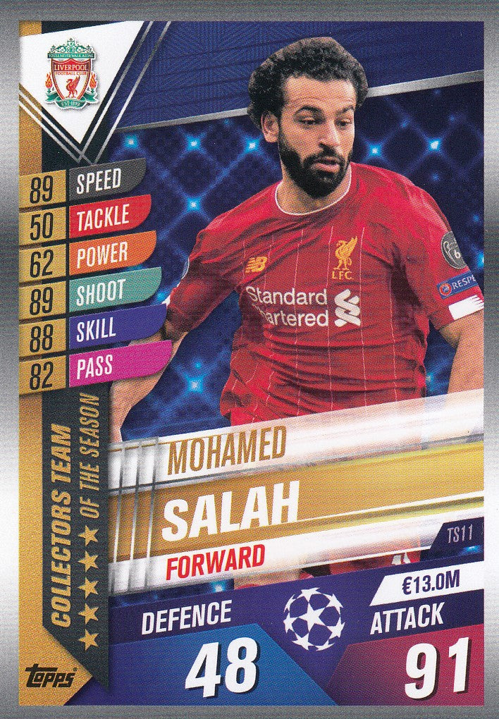 TS11. MOHAMED SALAH - LIVERPOOL - COLLECTORS TEAM OF THE SEASON