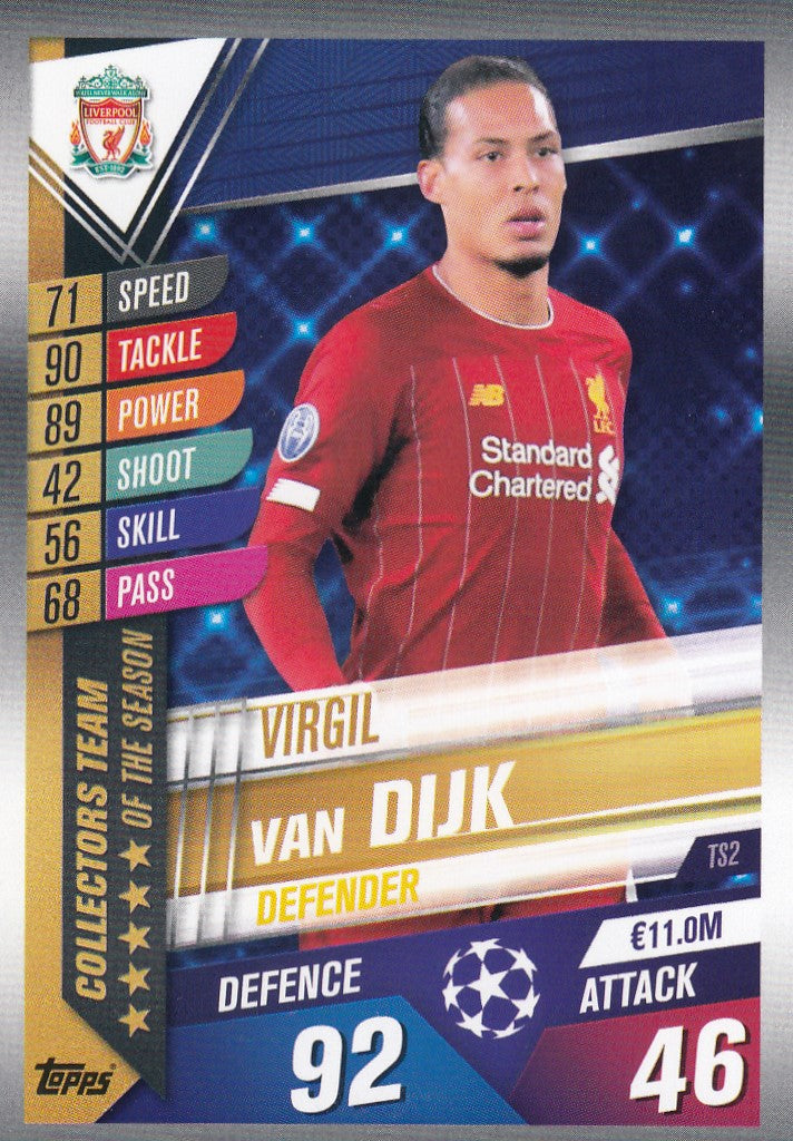 TS02. VIRGIL VAN DIJK - LIVERPOOL - COLLECTORS TEAM OF THE SEASON
