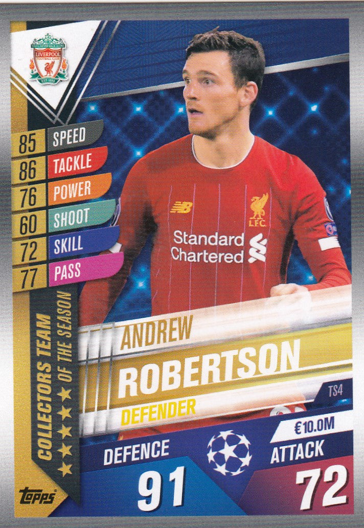 TS04. ANDREW ROBERTSON - LIVERPOOL - COLLECTORS TEAM OF THE SEASON
