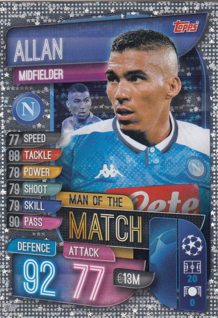 MOM-NAP. ALLAN - NAPOLI - MAN OF THE MATCH