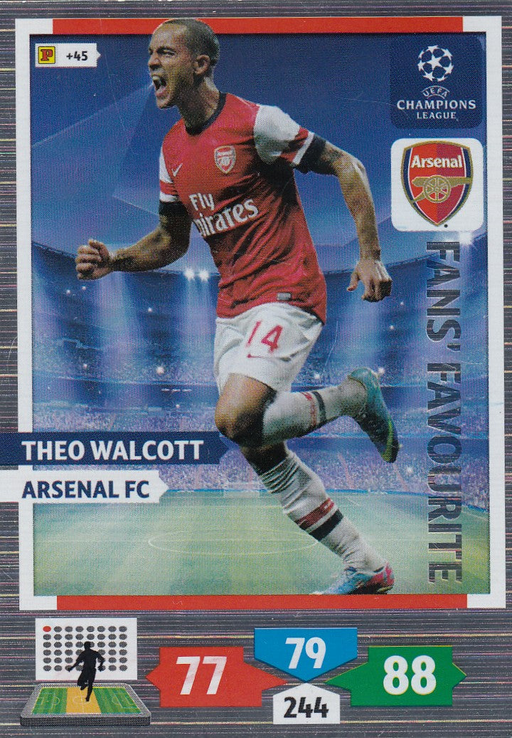 291. THEO WALCOTT - ARSENAL - FANS` FAVORITE