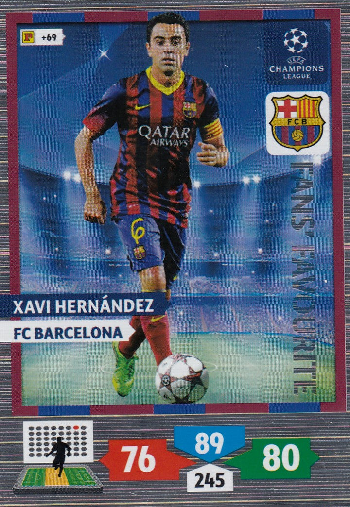 293. XAVI HERNÀNDEZ - BARCELONA - FANS` FAVORITE