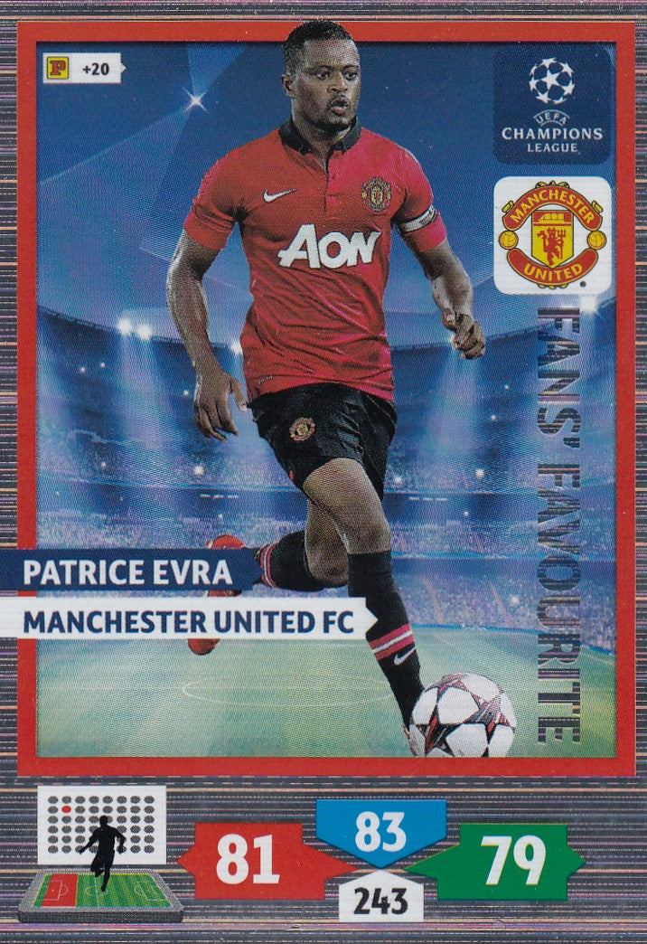306. PATRICE EVRA - MANCHESTER UNITED - FANS` FAVORITE