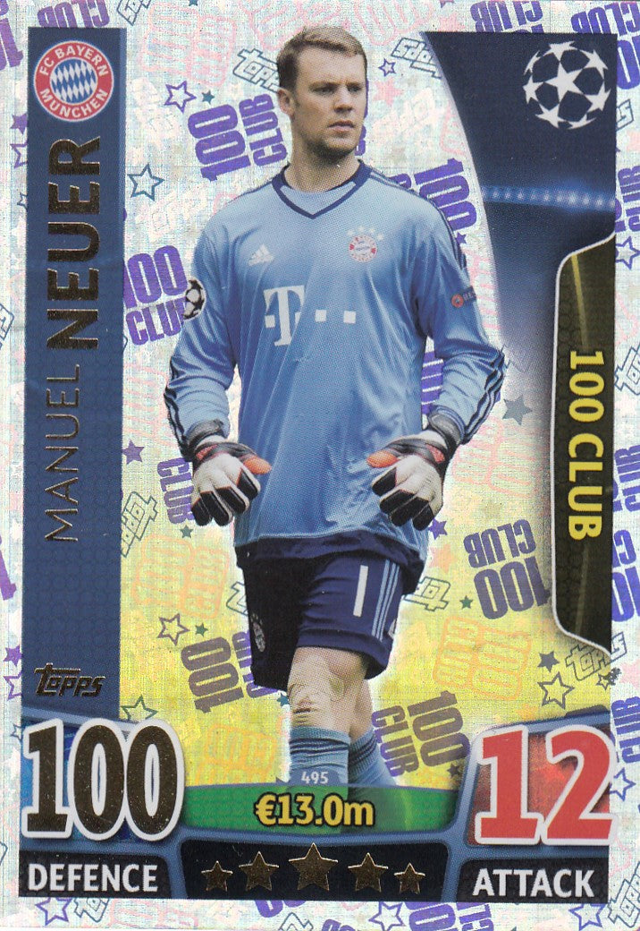495. MANUEL NEUER - BAYERN MUNCHEN - 100 CLUB