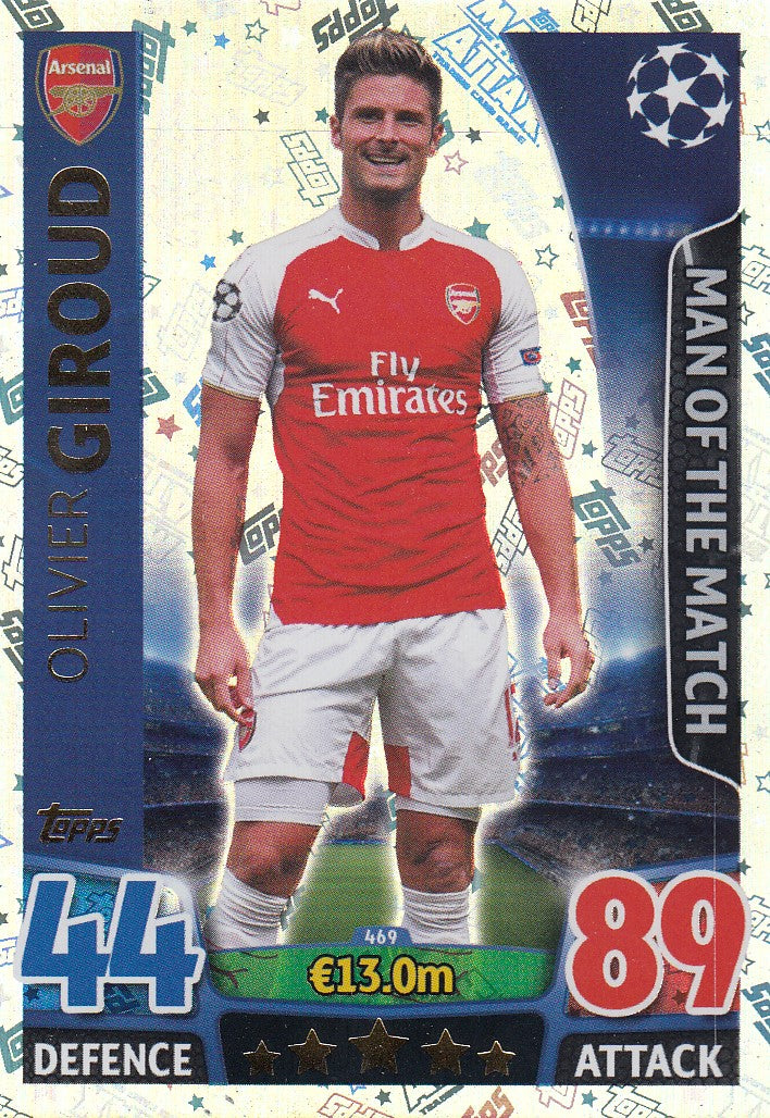 469. OLIVIER GIROUD - ARSENAL - MAN OF THE MATCH