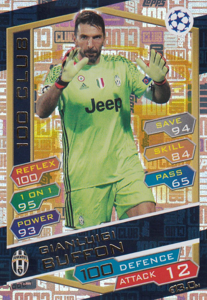 100C-01. GIANLUIGI BUFFON - JUVENTUS - 100 CLUB