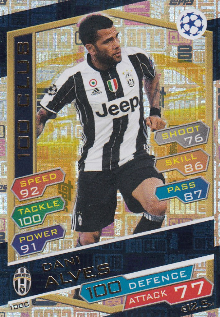 100C-02. DANI ALVES - JUVENTUS - 100 CLUB