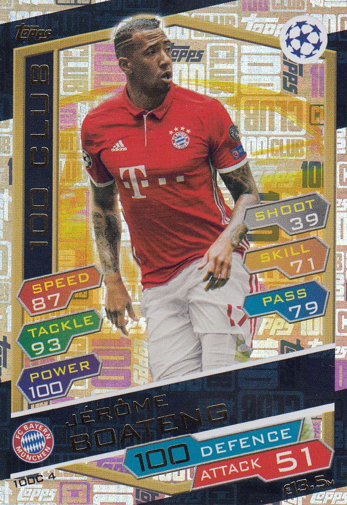 100C-04. JÈROME BOATENG - BAYERN MUNCHEN - 100 CLUB