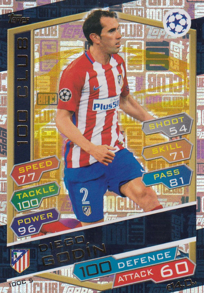 100C-05. DIEGO GODÌN - ATLÈTICO DE MADRID - 100 CLUB