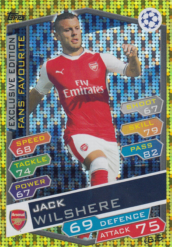 S09. JACK WILSHERE - ARSENAL - EXCLUSIVE - FANS` FAVORITE