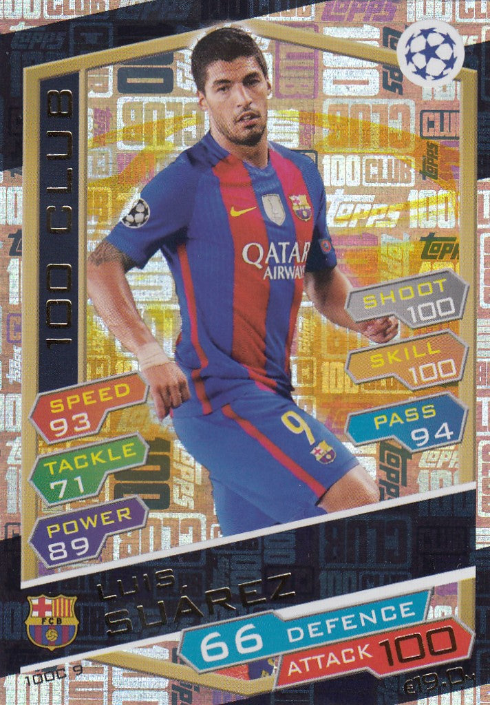 100C-09. LUIS SUÀREZ - BARCELONA - 100 CLUB