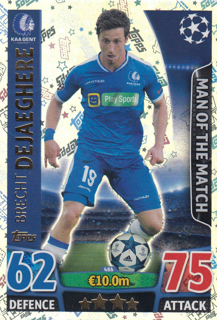 486. BRECHT DEJAEGHERE - GENT - MAN OF THE MATCH