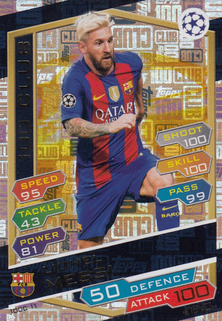 100C-11. LIONEL MESSI - BARCELONA - 100 CLUB