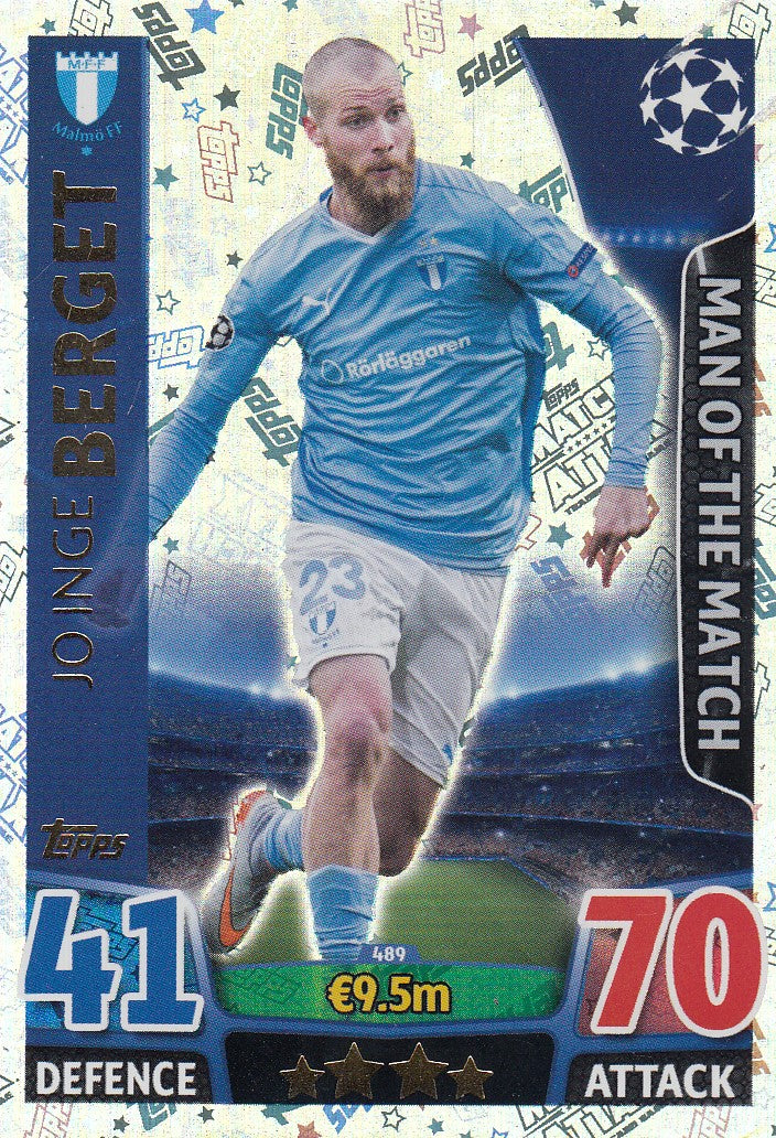 489. JO INGE BERGET - MALMO - MAN OF THE MATCH