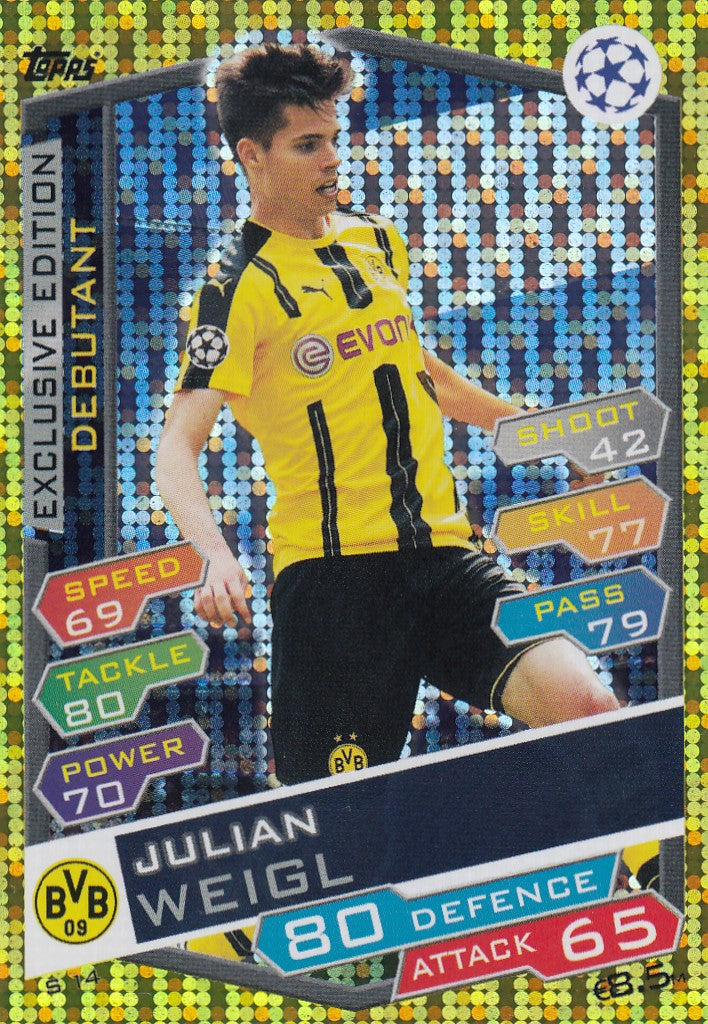 S14. JULIAN WEIGL - BORUSSIA DORTMUND - EXCLUSIVE - DEBUTANT
