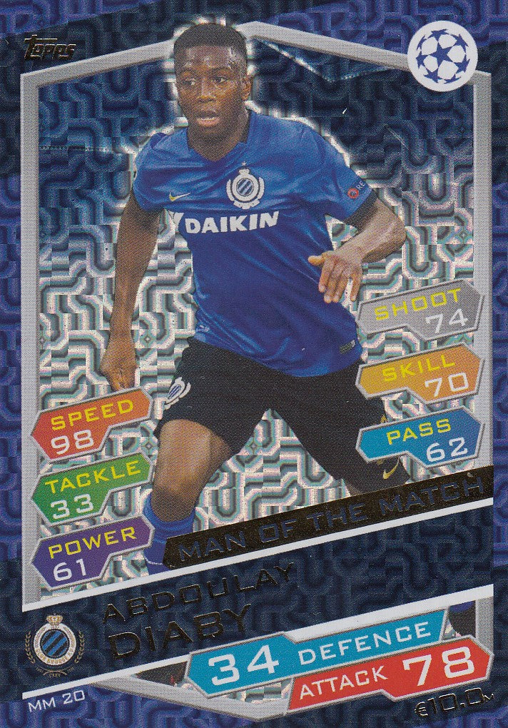 MM20. ABDOULAY DIABY - CLUB BRUGGE - MAN OF THE MATCH