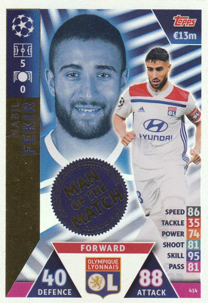 414. NABIL FEKIR - LYON - MAN OF THE MATCH