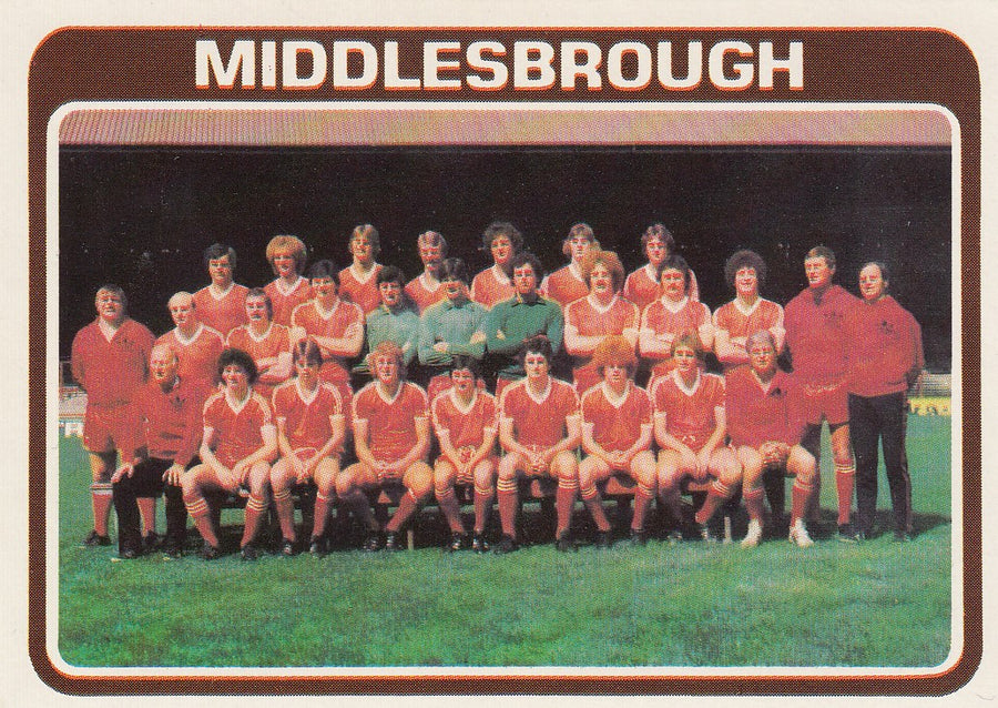 389. MIDDLESBROUGH - CHECKLIST - UKRYSSET