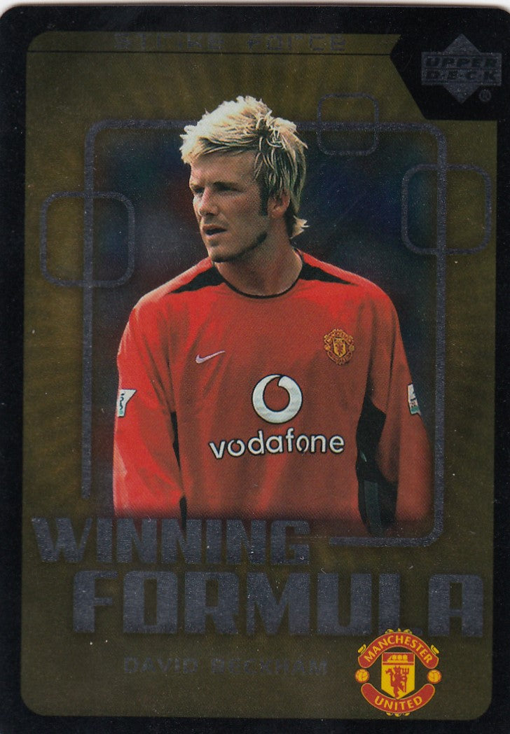 WF1. DAVID BECKHAM - MANCHESTER UNITED - INSERT - STRIKE FORCE - WINNING FORMULA