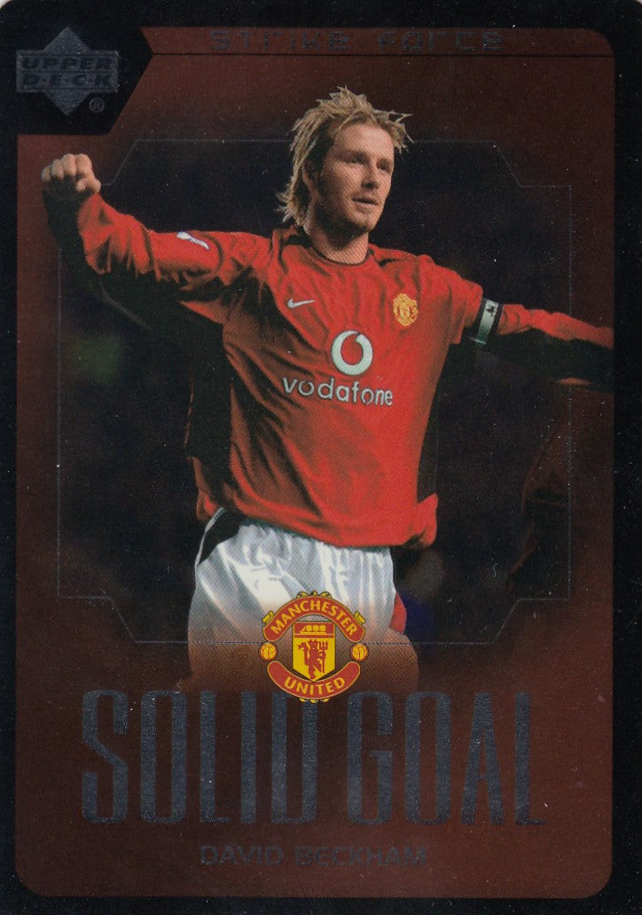 SG10. DAVID BECKHAM - MANCHESTER UNITED - INSERT - STRIKE FORCE - SOLID GOAL