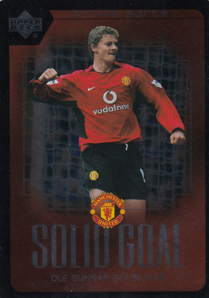 SG19. OLE GUNNAR SOLSKJAER - MANCHESTER UNITED - INSERT - STRIKE FORCE - SOLID GOAL