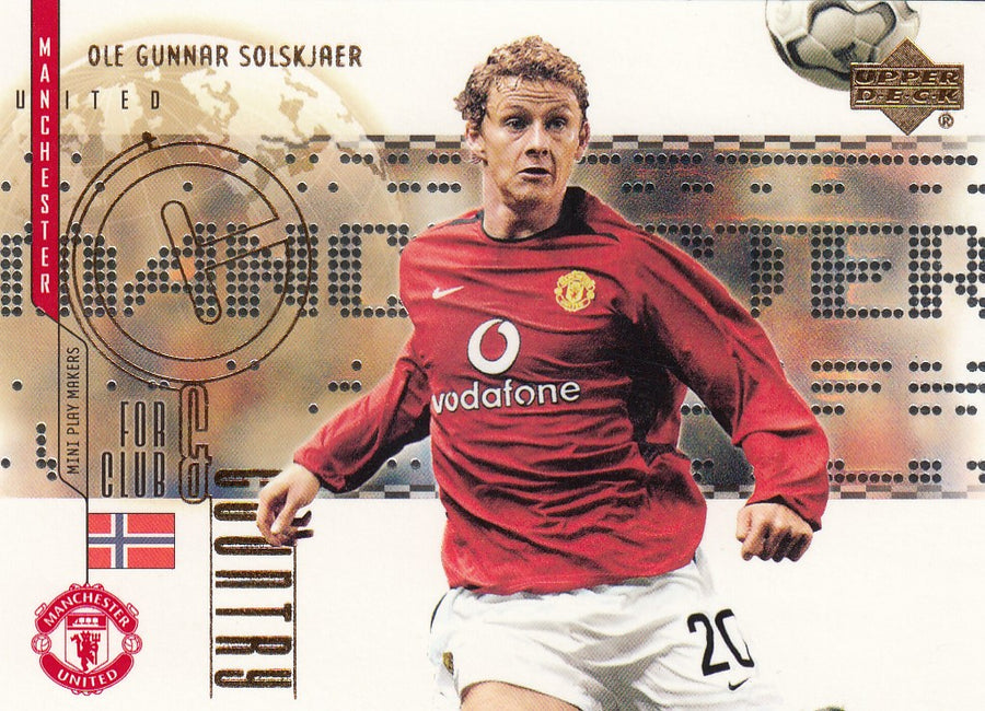 CC10. OLE GUNNAR SOLSKJAER - MANCHESTER UNITED - INSERT - FOR CLUB & COUNTRY