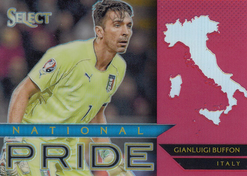 025. GIANLUIGI BUFFON - ITALIA - NATIONAL PRIDE - SELECT RED PRIZM - #199