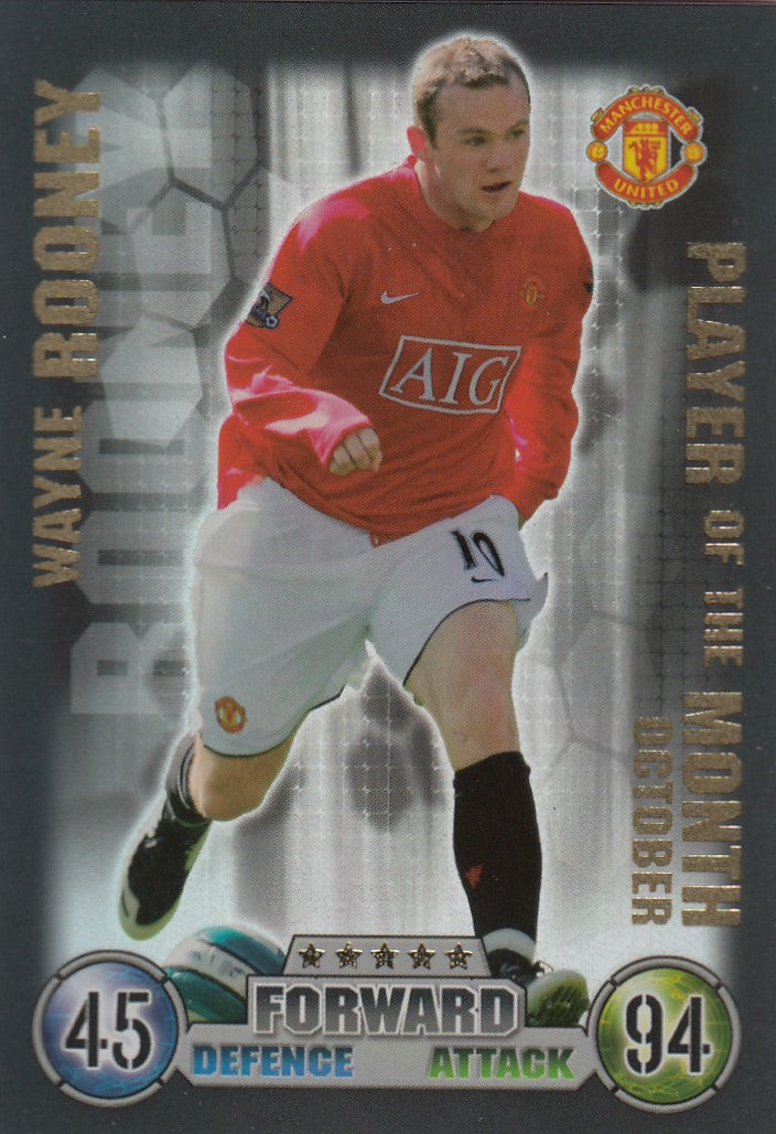 EX-POTM005. WAYNE ROONEY - MANCHESTER UNITED - PLAYER OF THE MONTH OCTOBER