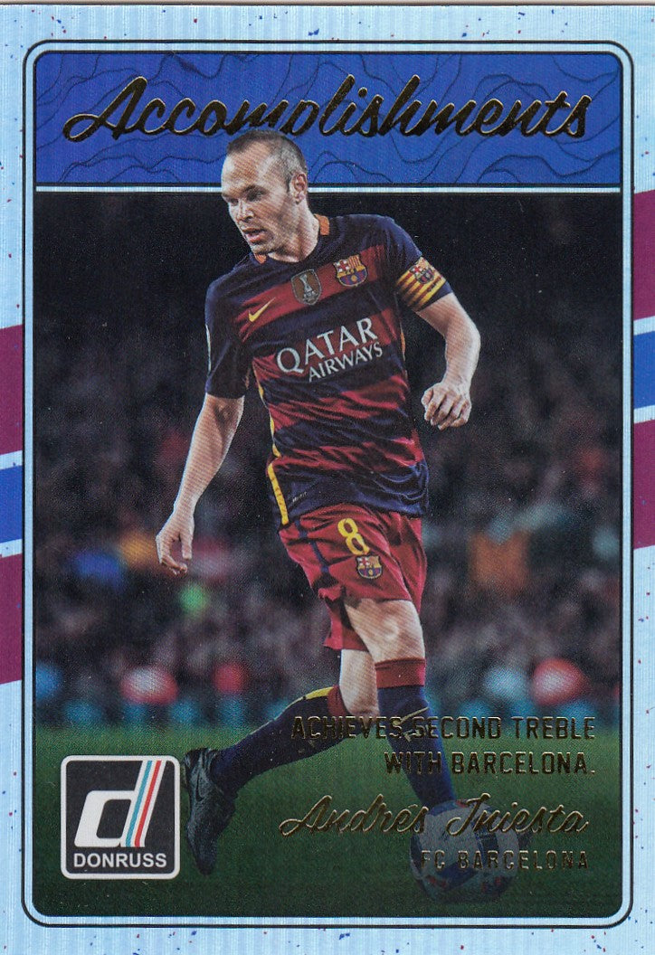 003. ANDRÈS INIESTA - FC BARCELONA - ACCOMPLISHMENTS - HOLOGRAPHIC