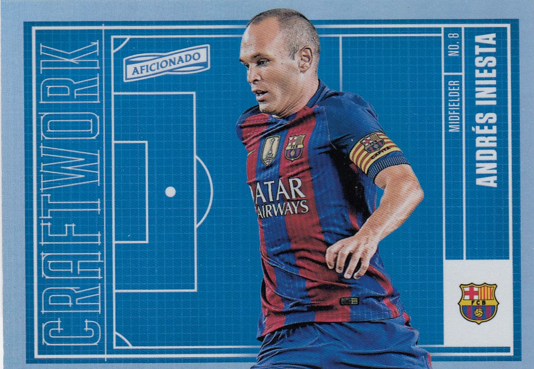 C-23. ANDRÈS INIESTA - FC BARCELONA - INSERT - CRAFTWORK - SILVER