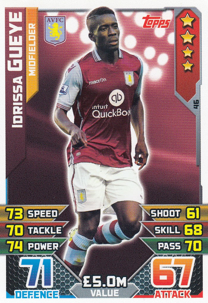 046. IDRISSA GUEYE - ASTON VILLA - MIDFIELDER
