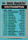393. SOUTHAMPTON - CHECKLIST - KRYSSET