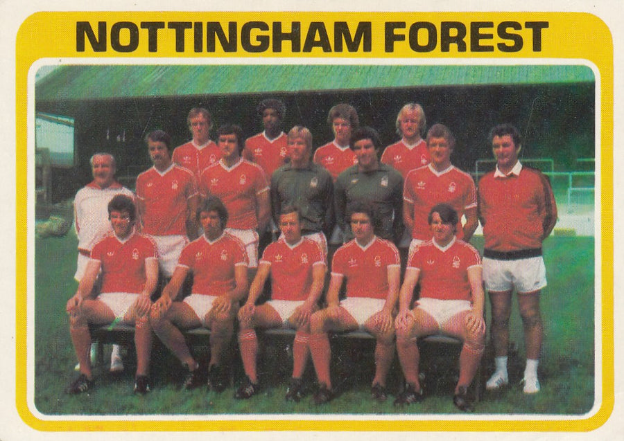391. NOTTINGHAM FOREST - CHECKLIST - UKRYSSET