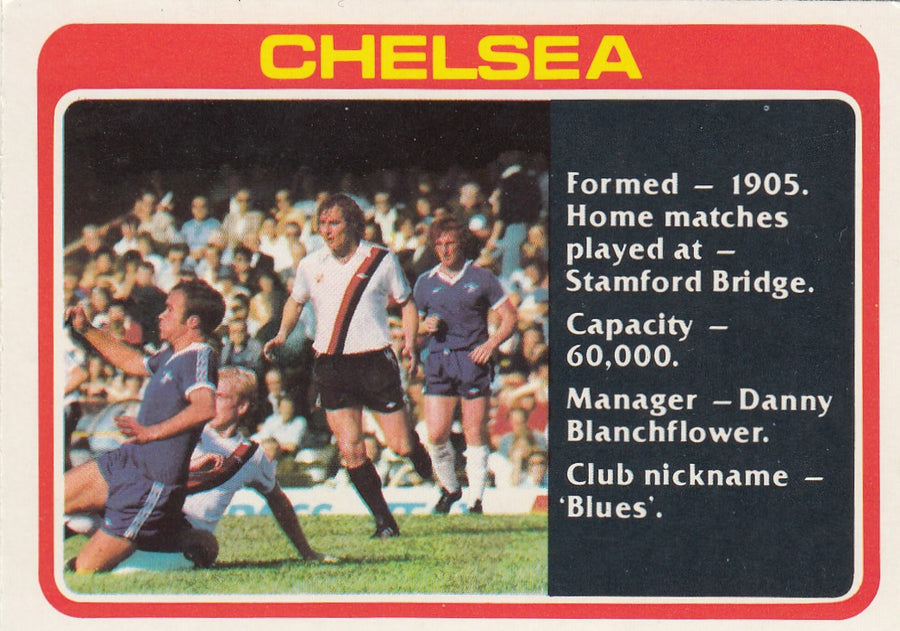 380. CHELSEA - CHECKLIST - UKRYSSET