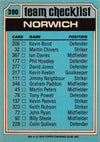 390. NORWICH - CHECKLIST - UKRYSSET