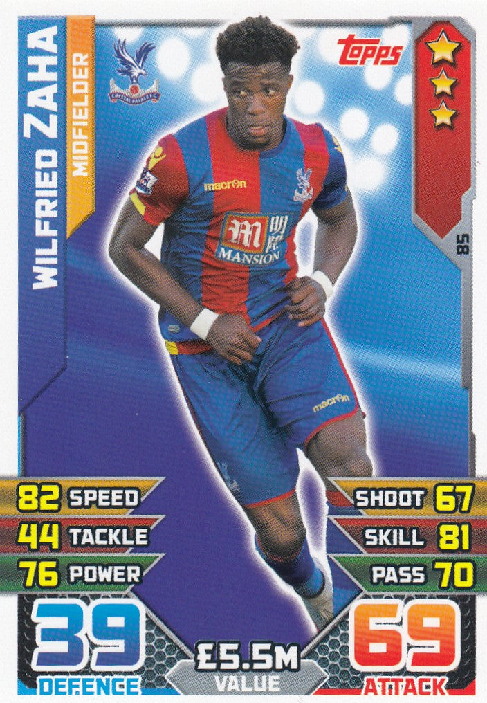 085. WILFRIED ZAHA - CRYSTAL PALACE - MIDFIELDER