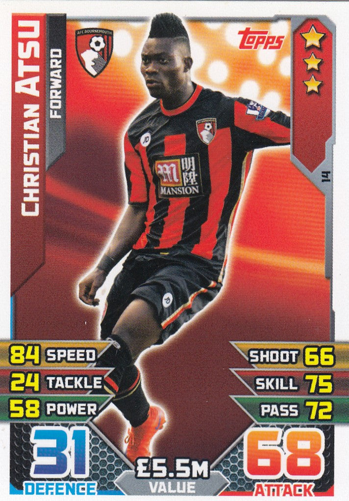 014. CHRISTIAN ATSU - BOURNEMOUTH - FORWARD