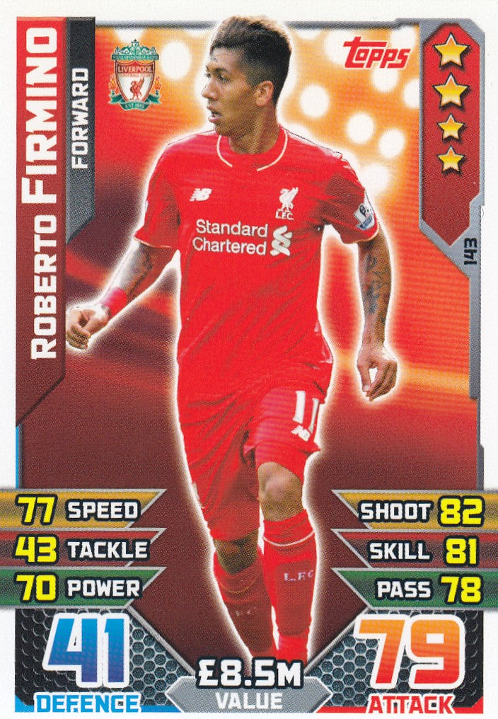 143. ROBERTO FIRMINO - LIVERPOOL - FORWARD