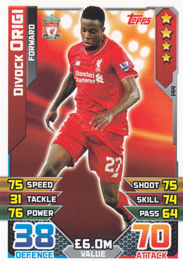 144. DIVOCK ORIGI - LIVERPOOL - FORWARD
