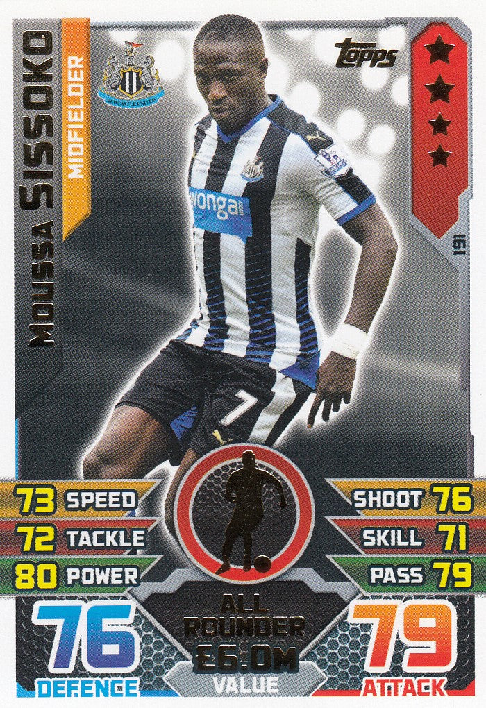 191. MOUSSA SISSOKO - NEWCASTLE - MIDFIELDER - ALL ROUNDER