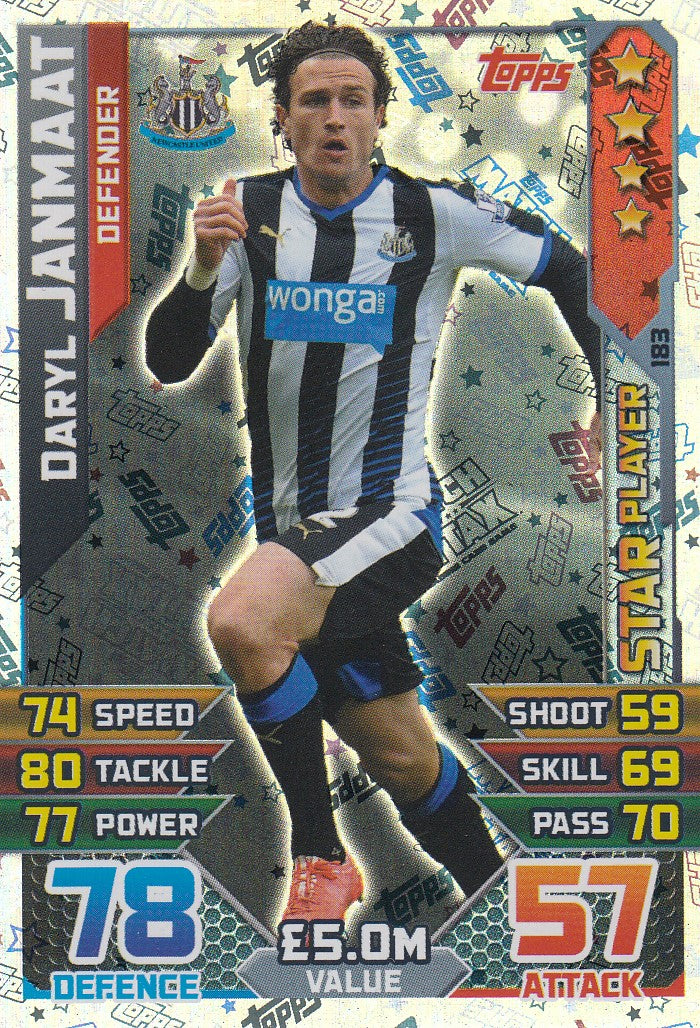 183. DARYL JANMAAT - NEWCASTLE - DEFENDER - STAR PLAYER