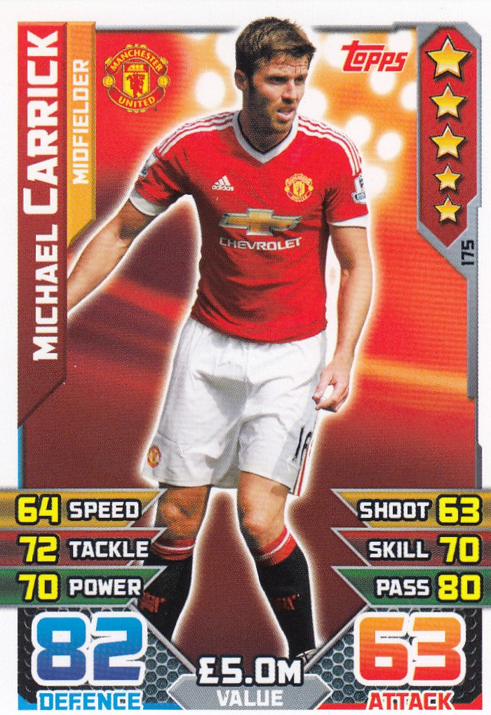 175. MICHAEL CARRICK - MANCHESTER UNITED - MIDFIELDER