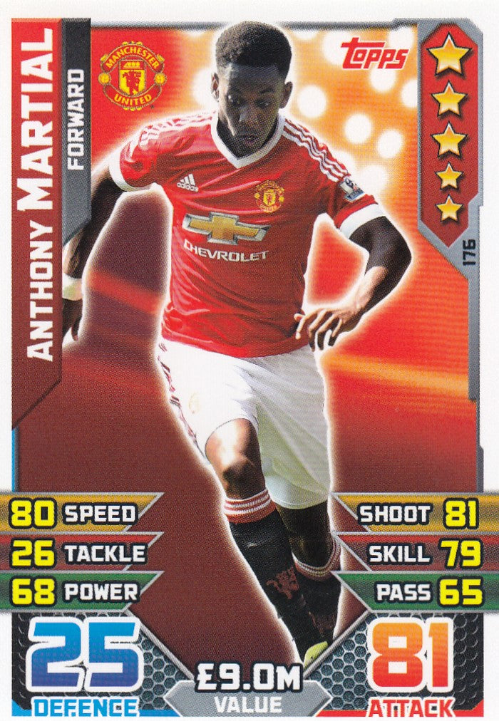 176. ANTHONY MARTIAL - MANCHESTER UNITED - FORWARD