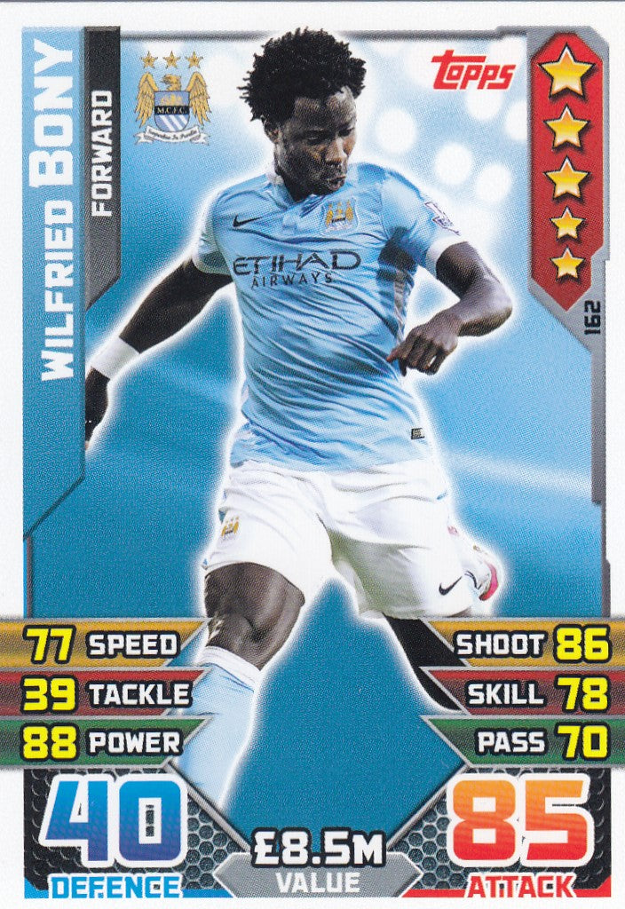 162. WILFRIED BONY - MANCHESTER CITY - FORWARD