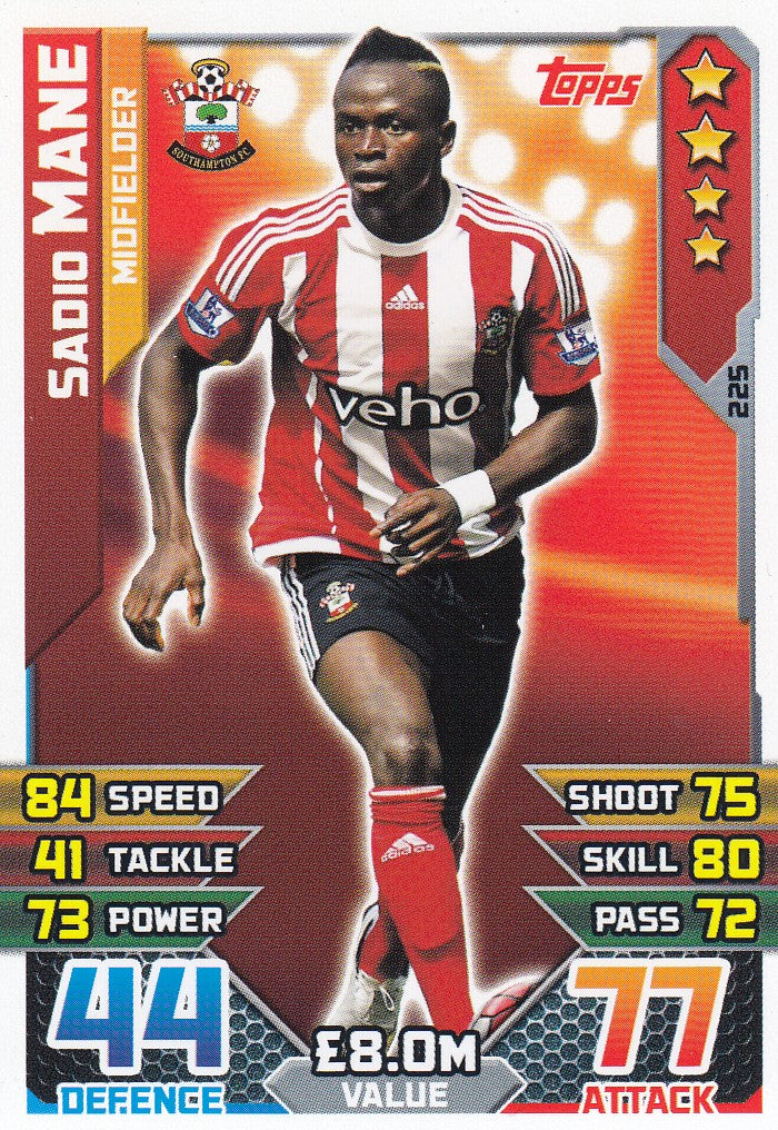 225. SADIO MANE - SOUTHAMPTON - MIDFIELDER