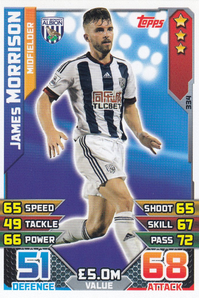334. JAMES MORRISON - WEST BROMWICH - MIDFIELDER