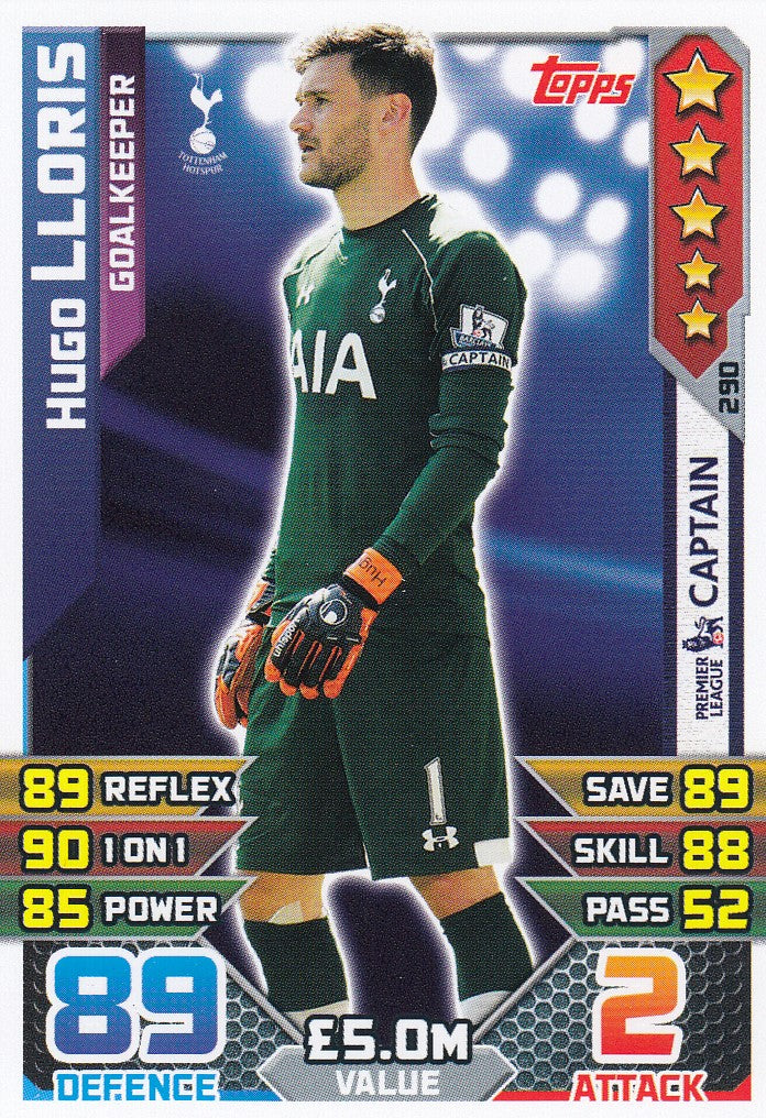 290. HUGO LLORIS - TOTTENHAM - GOALKEEPER - CAPTAIN