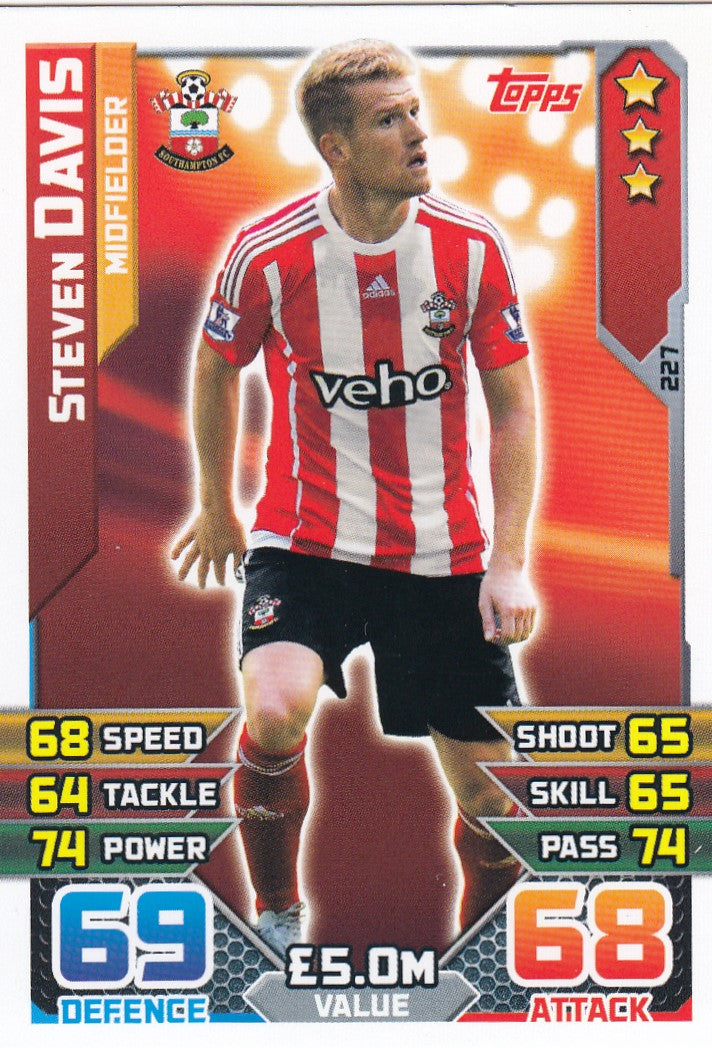 227. STEVEN DAVIS - SOUTHAMPTON - MIDFIELDER